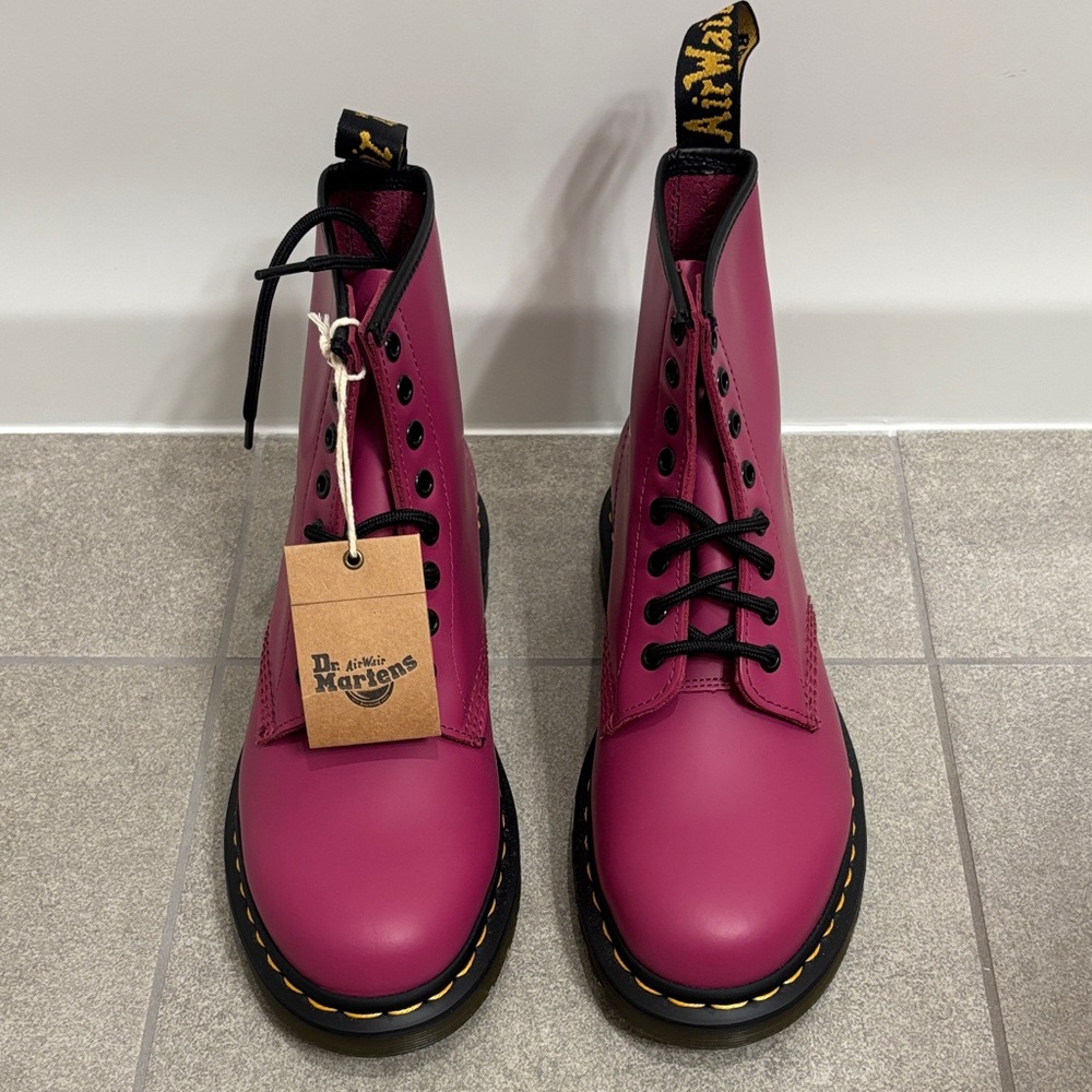 Dr. Martens Fuchsia Combat Boots